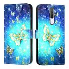 For OPPO A9 2020 4G / A5 2020 4G 3D Painting Horizontal Flip Leather Phone Case(Golden Butterfly) - 2