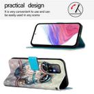 For OPPO A94 5G Global 3D Painting Horizontal Flip Leather Phone Case(Grey Owl) - 3