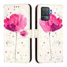 For OPPO F19 Pro / Reno5 F 3D Painting Horizontal Flip Leather Phone Case(Flower) - 2