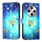 For OPPO Find X8 3D Painting Horizontal Flip Leather Phone Case(Golden Butterfly) - 2