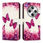 For OPPO Find X8 3D Painting Horizontal Flip Leather Phone Case(Rose Butterfly) - 2