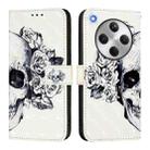 For OPPO Find X8 3D Painting Horizontal Flip Leather Phone Case(Skull) - 2