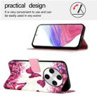 For OPPO Find X8 Pro 3D Painting Horizontal Flip Leather Phone Case(Rose Butterfly) - 3