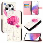 For OPPO Find X8 Pro 3D Painting Horizontal Flip Leather Phone Case(Flower) - 1