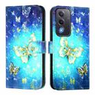 For OPPO A5 5G Global 3D Painting Horizontal Flip Leather Phone Case(Golden Butterfly) - 2