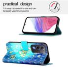 For OPPO A5 5G Global 3D Painting Horizontal Flip Leather Phone Case(Golden Butterfly) - 3