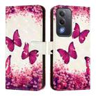 For OPPO A5 5G Global 3D Painting Horizontal Flip Leather Phone Case(Rose Butterfly) - 2