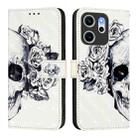 For OPPO Reno14 F 5G 3D Painting Horizontal Flip Leather Phone Case(Skull) - 2