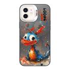 For iPhone 12 Splash-ink AI Cute Dragon PC Hybrid TPU Phone Case(Big-eye Dragon) - 1