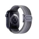 For Apple Watch Ultra 2 49mm Carbon Fiber Texture Snap Buckle Nylon Watch Band(Gradient Grey) - 2
