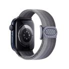 For Apple Watch Series 9 41mm Carbon Fiber Texture Snap Buckle Nylon Watch Band(Gradient Grey) - 2