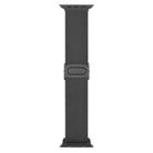 For Apple Watch Series 8 41mm Carbon Fiber Texture Snap Buckle Nylon Watch Band(Grey) - 3