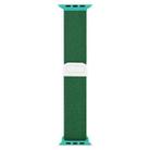 For Apple Watch SE 2022 40mm Carbon Fiber Texture Snap Buckle Nylon Watch Band(Green) - 3