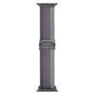 For Apple Watch Series 6 40mm Carbon Fiber Texture Snap Buckle Nylon Watch Band(Gradient Grey) - 3