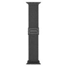 For Apple Watch Series 2 42mm Carbon Fiber Texture Snap Buckle Nylon Watch Band(Grey) - 3