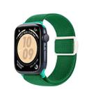 For Apple Watch Series 2 38mm Carbon Fiber Texture Snap Buckle Nylon Watch Band(Green) - 1