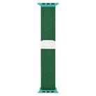 For Apple Watch 38mm Carbon Fiber Texture Snap Buckle Nylon Watch Band(Green) - 3