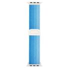 For Apple Watch Series 10 46mm Carbon Fiber Texture Snap Buckle Nylon Watch Band(Gradient Blue) - 3