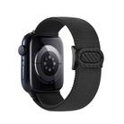 For Apple Watch Series 10 42mm Carbon Fiber Texture Snap Buckle Nylon Watch Band(Black) - 2