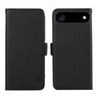 For iPhone 17 Air ABEEL Side-Magnetic Litchi Pattern Leather RFID Phone Case(Black) - 1