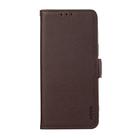 For iPhone 17 Air ABEEL Side-Magnetic Litchi Pattern Leather RFID Phone Case(Brown) - 2