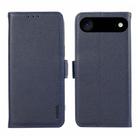 For iPhone 17 Air ABEEL Side-Magnetic Litchi Pattern Leather RFID Phone Case(Blue) - 1