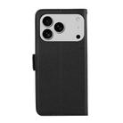 For iPhone 17 Pro Max ABEEL Side-Magnetic Litchi Pattern Leather RFID Phone Case(Black) - 3