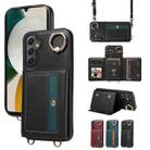 For Samsung Galaxy A54 5G Crossbodys Wallet Bag Ring Holder Leather Phone Case(Black) - 1