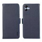 For Samsung Galaxy A05 ABEEL Side-Magnetic Litchi Pattern Leather RFID Phone Case(Blue) - 1