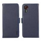 For Samsung Galaxy Xcover 5 ABEEL Side-Magnetic Litchi Pattern Leather RFID Phone Case(Blue) - 1