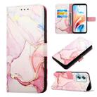 For OPPO A79 5G PT003 Marble Pattern Flip Leather Phone Case(Rose Gold) - 1