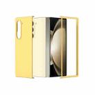 For Samsung Galaxy Z Fold6 5G PC Frosted Full Coverage Phone Case(Yellow) - 1