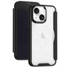 For iPhone 15 RFID Blocking Adsorption Flip Leather Phone Case(Black) - 1