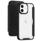 For iPhone 12 RFID Blocking Adsorption Flip Leather Phone Case(Black) - 1
