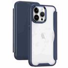 For iPhone 12 Pro RFID Blocking Adsorption Flip Leather Phone Case(Dark Blue) - 1