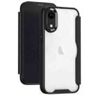 For iPhone XR RFID Blocking Adsorption Flip Leather Phone Case(Black) - 1