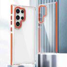 For Samsung Galaxy S24 Ultra 5G Dual-Color Clear Acrylic Hybrid TPU Phone Case(Orange) - 1