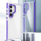 For Samsung Galaxy S24+ 5G Dual-Color Clear Acrylic Hybrid TPU Phone Case(Purple) - 1