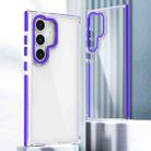 For Samsung Galaxy S24 5G Dual-Color Clear Acrylic Hybrid TPU Phone Case(Purple) - 1