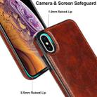For iPhone XS Max Retro Leather Invisible Stand MagSafe Phone Case(Brown) - 4