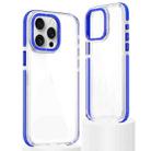 For iPhone 15 Pro Dual-Color Clear Acrylic Hybrid TPU Phone Case(Blue) - 1