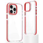 For iPhone 14 Pro Dual-Color Clear Acrylic Hybrid TPU Phone Case(Red) - 1