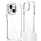 For iPhone 13 Dual-Color Clear Acrylic Hybrid TPU Phone Case(Transparent) - 1