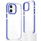 For iPhone 11 Dual-Color Clear Acrylic Hybrid TPU Phone Case(Blue) - 1
