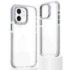 For iPhone 11 Dual-Color Clear Acrylic Hybrid TPU Phone Case(Grey) - 1
