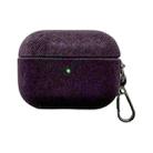 For AirPods Pro 2 Suede Earphone Protective Case(Purple) - 1