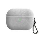 For AirPods Pro Suede Earphone Protective Case(White) - 1