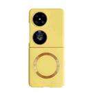 For Huawei Pocket 2 Skin Feel Magsafe Magnetic Shockproof PC Phone Case(Yellow) - 1