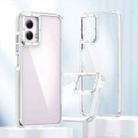 For Motorola Moto G Power 2024 Dual-Color Clear Acrylic Hybrid TPU Phone Case(Transparent) - 1