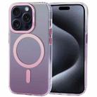 For iPhone 15 Pro TGVIS Aurora Series MagSafe Magnetic Phone Case(Gradient Pink) - 1